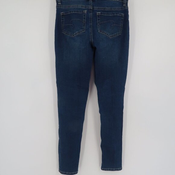 Justice Girls Distressed Skinny Jeans with Plaid Belt Size 14 - Picture 12 of 12